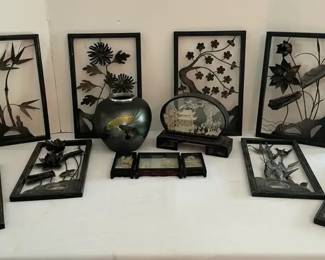 Black, White, Gold Asian Artworks