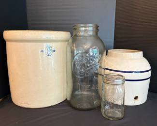 Stone Crocks Ball Jars