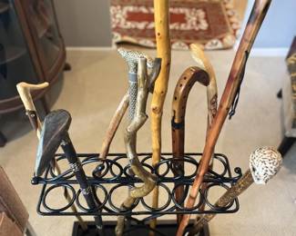 Canes - and Cane Rack