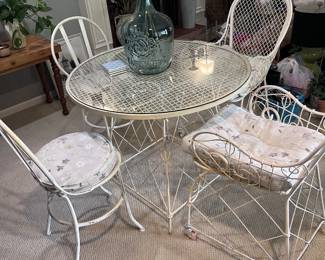 Patio Table, Chairs and Cushions Set
