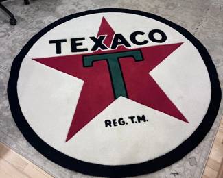 Large Texaco Floor Rug - Very Clean and in Great Shape