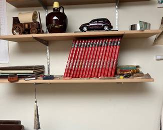 books, antique toys