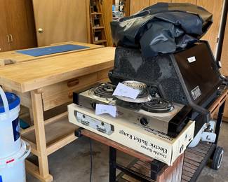 Weber grill with tank