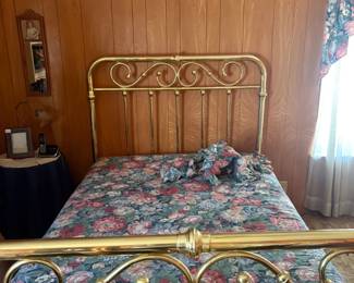 brass bed
