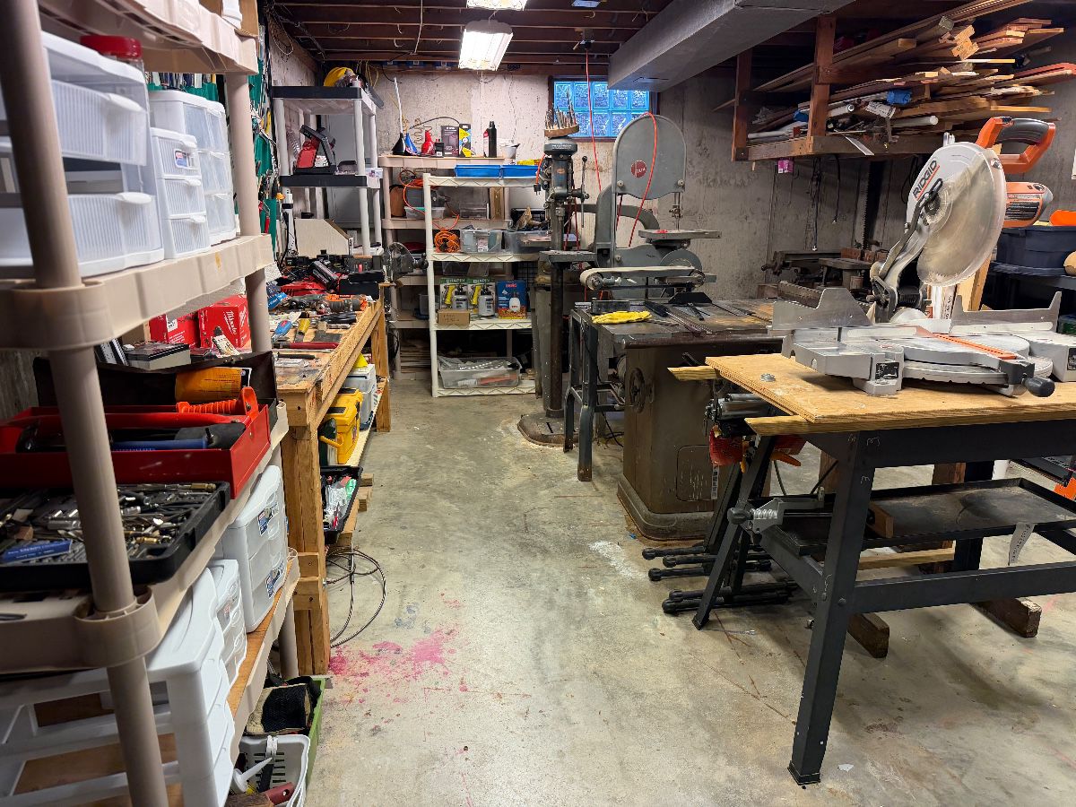 GOBS of tools. 3 rooms of them!!