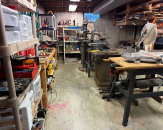 GOBS of tools. 3 rooms of them!!