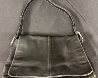 Authentic Black Coach Shoulder Purse