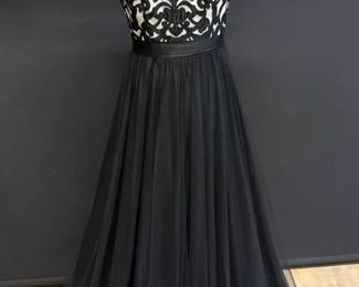 Aidan Mattox Black And White Dress