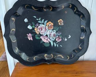 301 vintagehandpaintedtolewaretray
