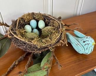 305 fauxbirdsnestswithwoodeneggsandbl
