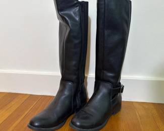 206 ninewestblackkneehighridingbootss