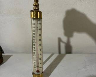 292 vintagebrasswallthermometer