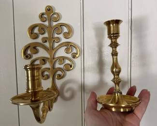 152 brasscandleholderpair