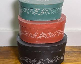 236 setof3handpaintedshakerstylepantr