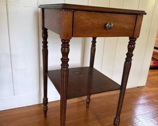 362 antiquewoodensidetable