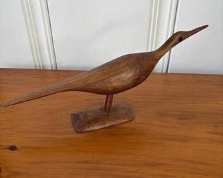317 handcarvedwoodenshorebirdsculpture