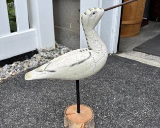 337 decorativewoodenshorebirddecoyonbar