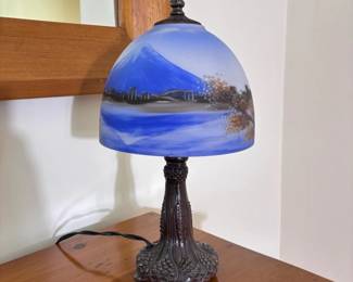 012 handpaintedmtfujiartnouveautablel
