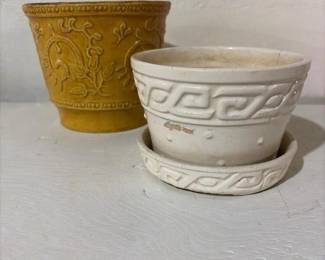 072 vintagemccoygreekkeywhiteplanterba