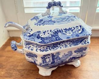 019 spodeitalianbluewhitesouptureenset