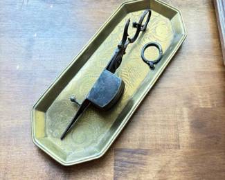 256 antiquebrassdragonmotiftray19thcw