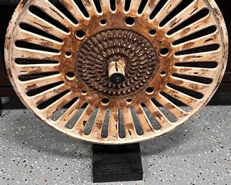 Restoration Hardware industrial wheel