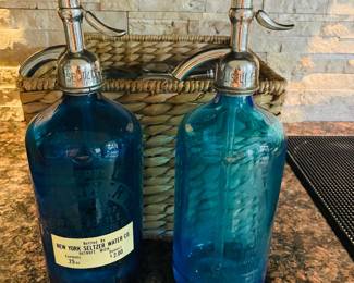 Vintage New York Seltzer Bottles