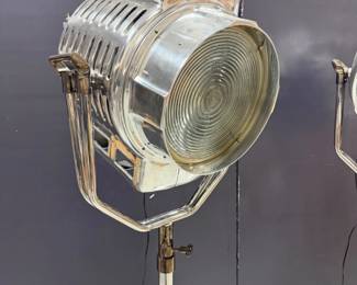 Restoration Hardware 1940s Reproduction STUDIO LIGHT- SOLID ALUMINUM AND STEEL 