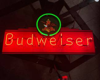 Budweiser neon sign