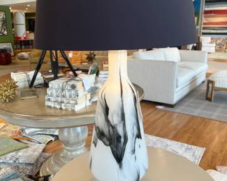 Glass Marble Table Lamp