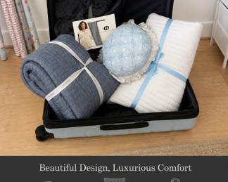 Levtex Home Quilt, Levtex Home White Duvet/Quilt, Hotel Collection Plush Robe