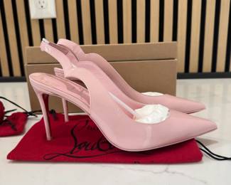 Size 38.5 Receipt Included Authentic Christian Loubs Pink