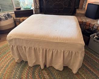 Large Ottoman with slipcover