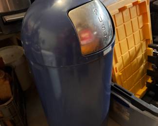 Vintage Metal Garbage Can