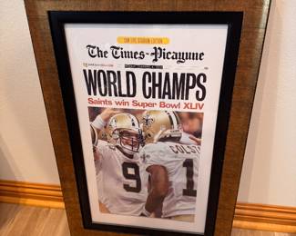 LSU World Champs Framed