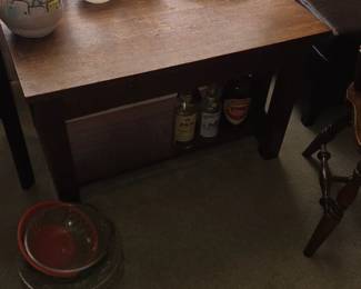 1 drawer mission style table