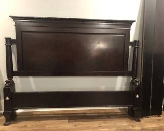 King size headboard and footboard. A good project piece.