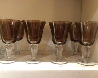 Artland Iris Amber Water Goblets