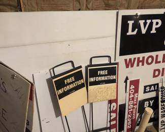 Large metal signage