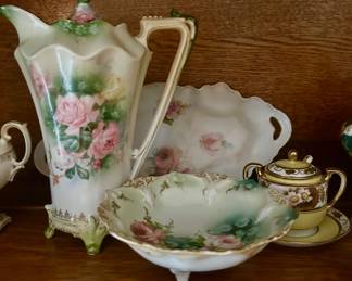 Beautiful Handpainted Antique Servingware