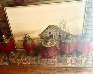 Rare Ruby Lamps