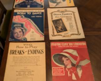 Sheet music from back in the day.