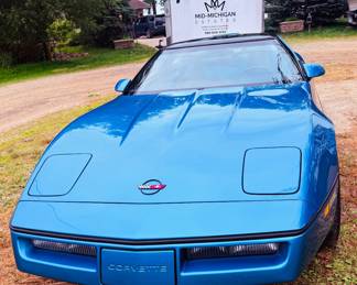 1988 Aqua Blue Corvette with 71,238 original miles - clean title, serviced at Chevy Dealership 