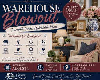 Caring Transitions of Buffalo- Warehouse Blowout Sale