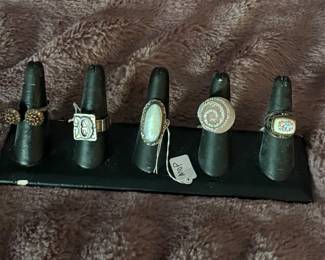 Rings (mostly sterling) 