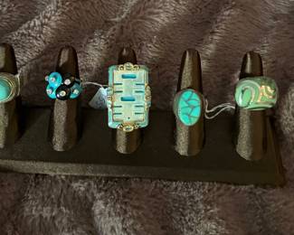 Rings (mostly sterling) 