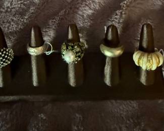 Rings (mostly sterling) 