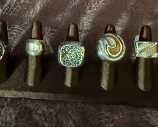 Rings (mostly sterling) 