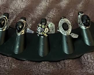 Rings (mostly sterling) 