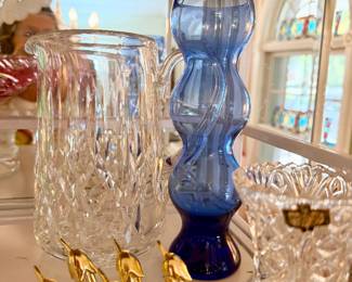 Waterford crystal pitcher.